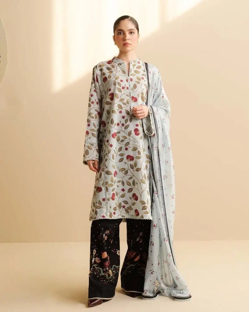 Coco Prints Drop Two By Zara Shahjahan 3 Piece Stitched Suit - 14