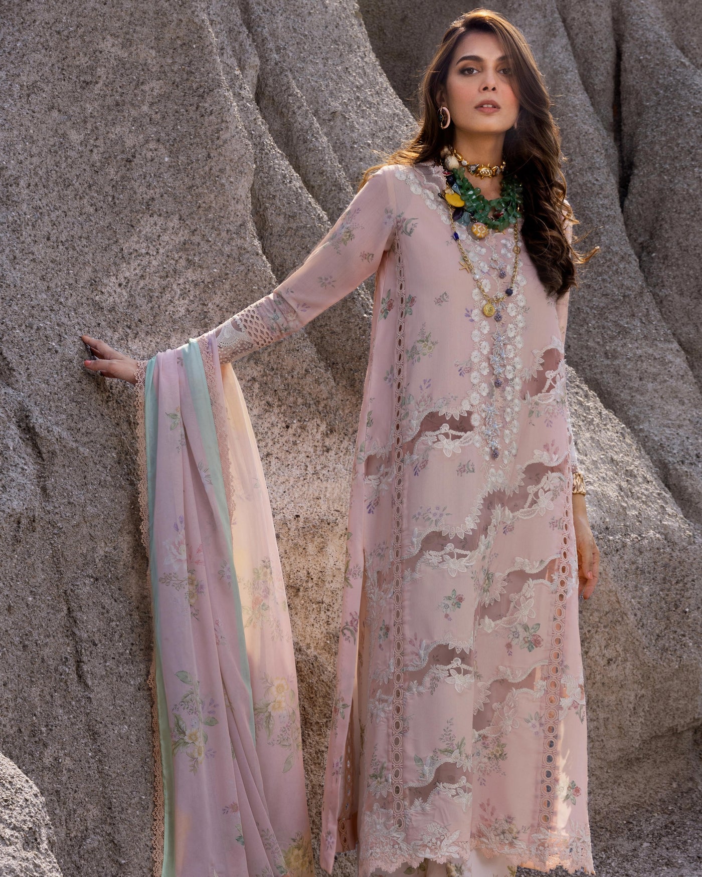Saira Shakira 3 Piece Luxury Lawn Collection'25-SERENA-B
