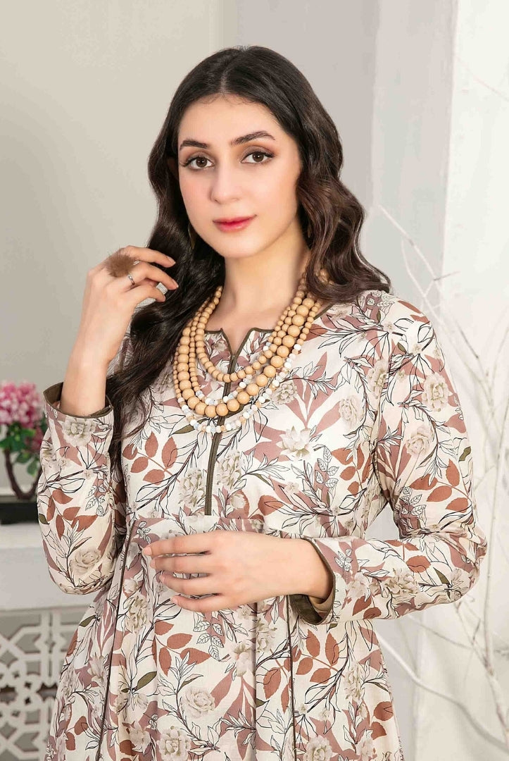 2 Piece Stitched Digital Printed Lawn Suit From Nada By Tawakkal - 14
