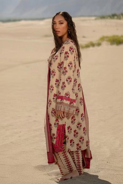 3 Piece Stitched Printed Linen Suit From M.Basics By Maria.B Collection - 14