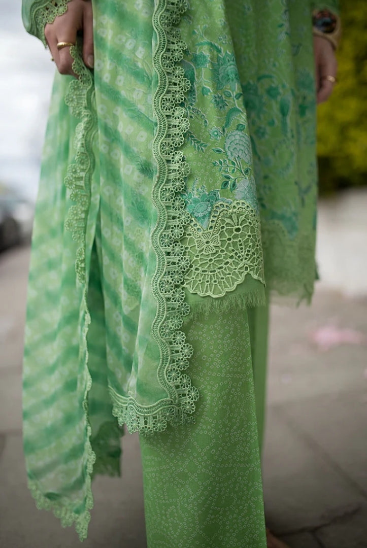 3 Piece Stitched Embroidered Printed Lawn Suit From Sobia Nazir Basics'25 Collection - 14