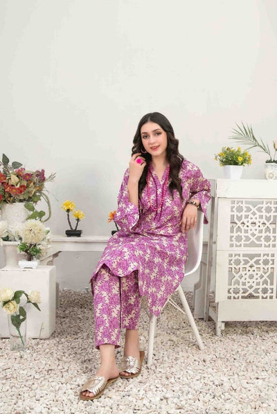 2 Piece Stitched Digital Printed Lawn Suit From Nada By Tawakkal - 15