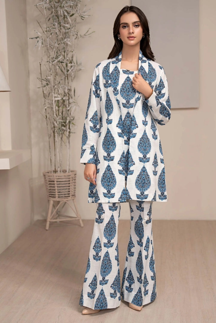 1 Pc Stitched Printed Khaddar Shirt By Limelight Winter Collection - 15