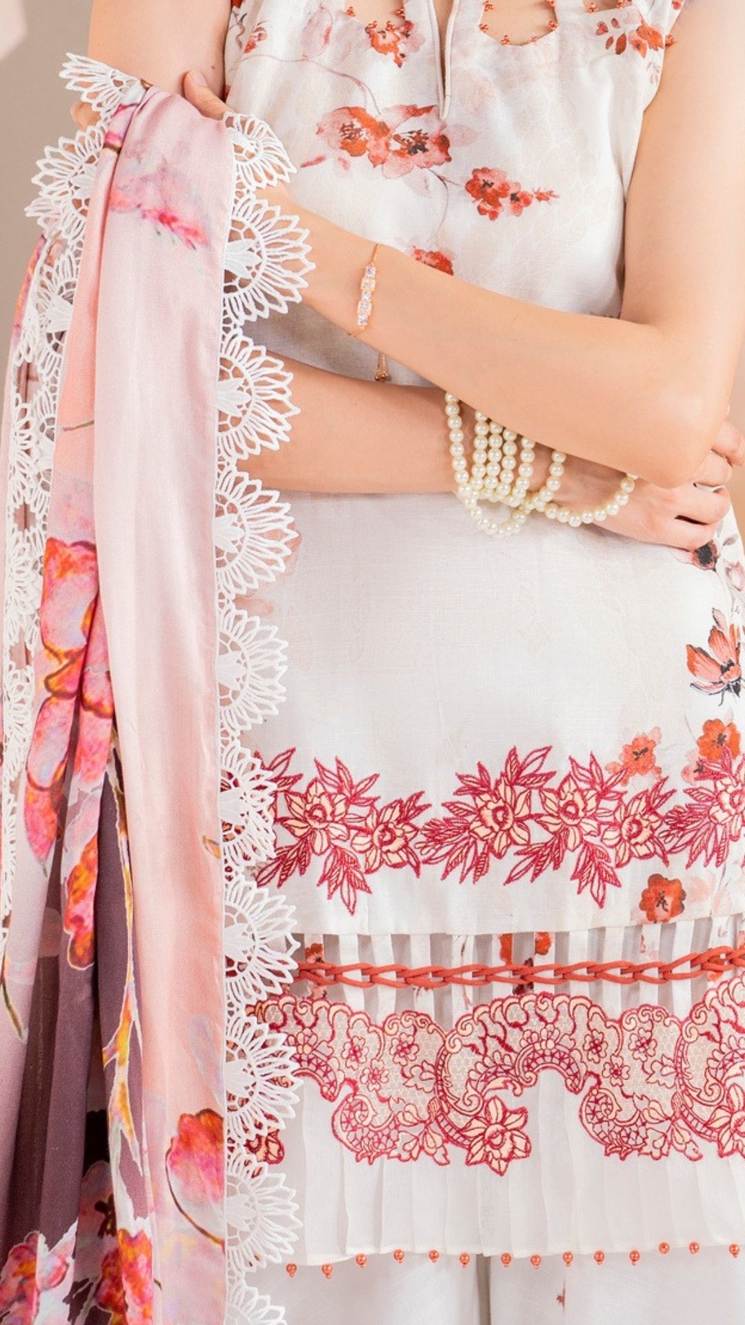 3 Piece Stitched Embroidered Digital Printed Suit | Winter Meraki'24 Vol'1 By Asifa & Nabeel - Embroider