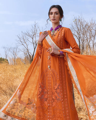 Saira Shakira 3 Piece Luxury Lawn Collection'25-SHAMS-B