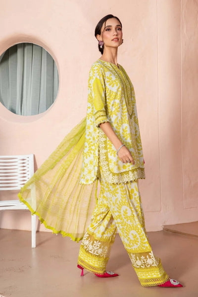 3 Piece Stitched Printed Lawn Suit From Maria.B M.Prints Spring Summer'25 Collection - 16