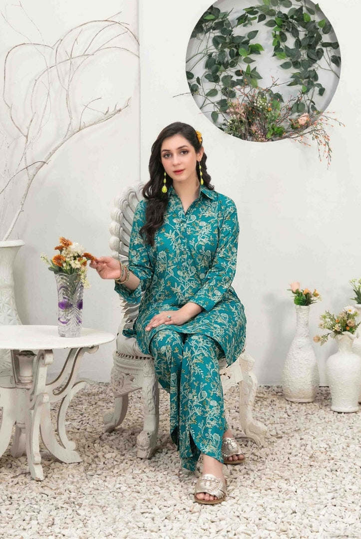 2 Piece Stitched Digital Printed Lawn Suit From Nada By Tawakkal - 17