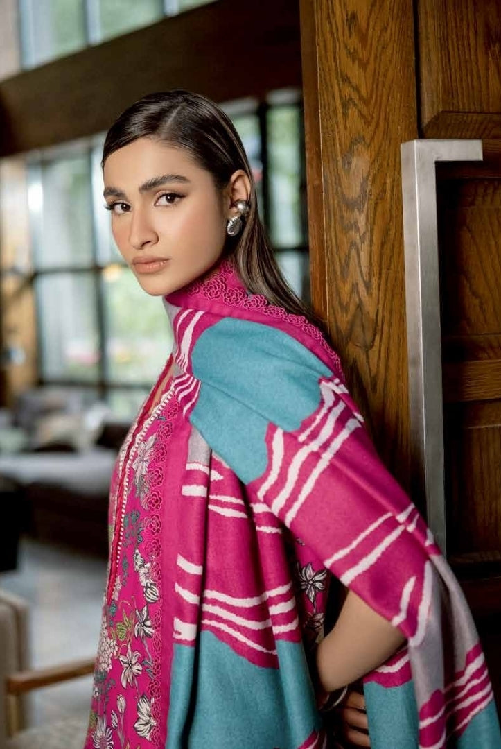 3 Piece Stitched Printed Khaddar Suit From M.Basics By Maria.B Collection - 17