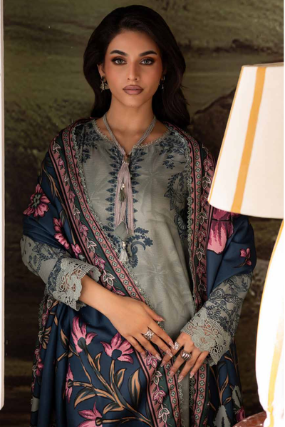 3 Piece Stitched Nureh Signature Printed Linen'25 SP-174