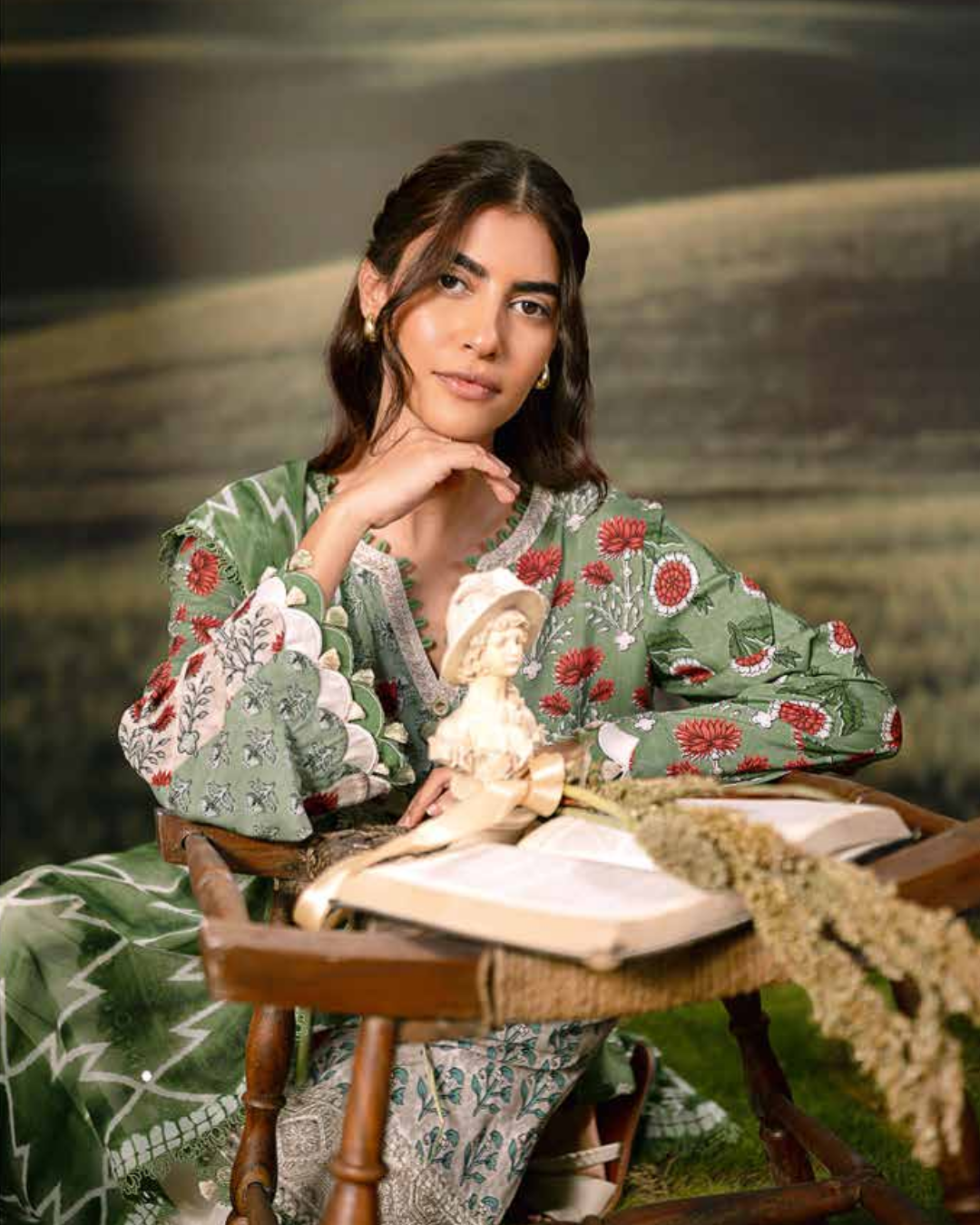 3 Piece Stitched Embroidered Linen Casual - Pre/Fall 25 Winter M.Basics by MARIA.B  - MBPF#17