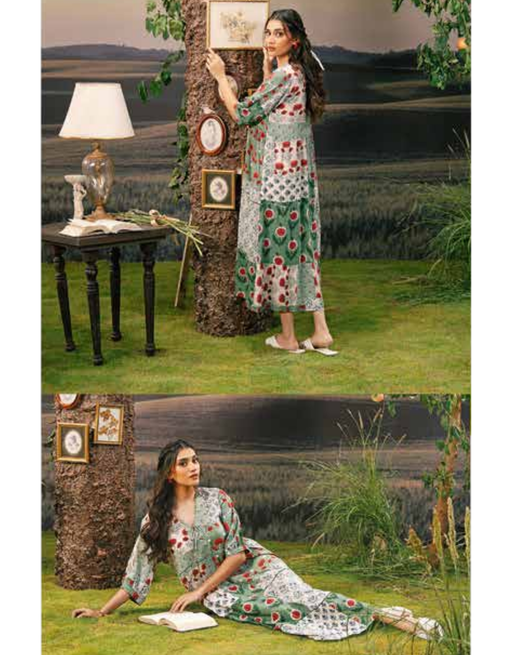 3 Piece Stitched Embroidered Linen Casual - Pre/Fall 25 Winter M.Basics by MARIA.B  - MBPF#17