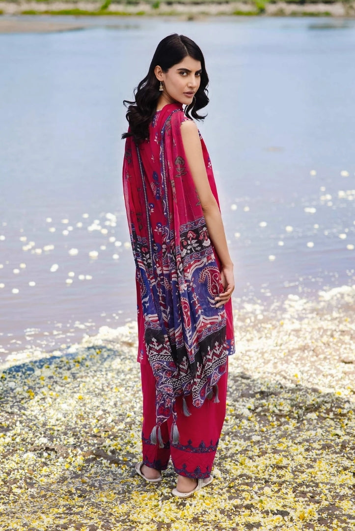 3 Piece Stitched Embroidered Suit By Ravi Kinare Collection From M.Basics By Maria.B - 18