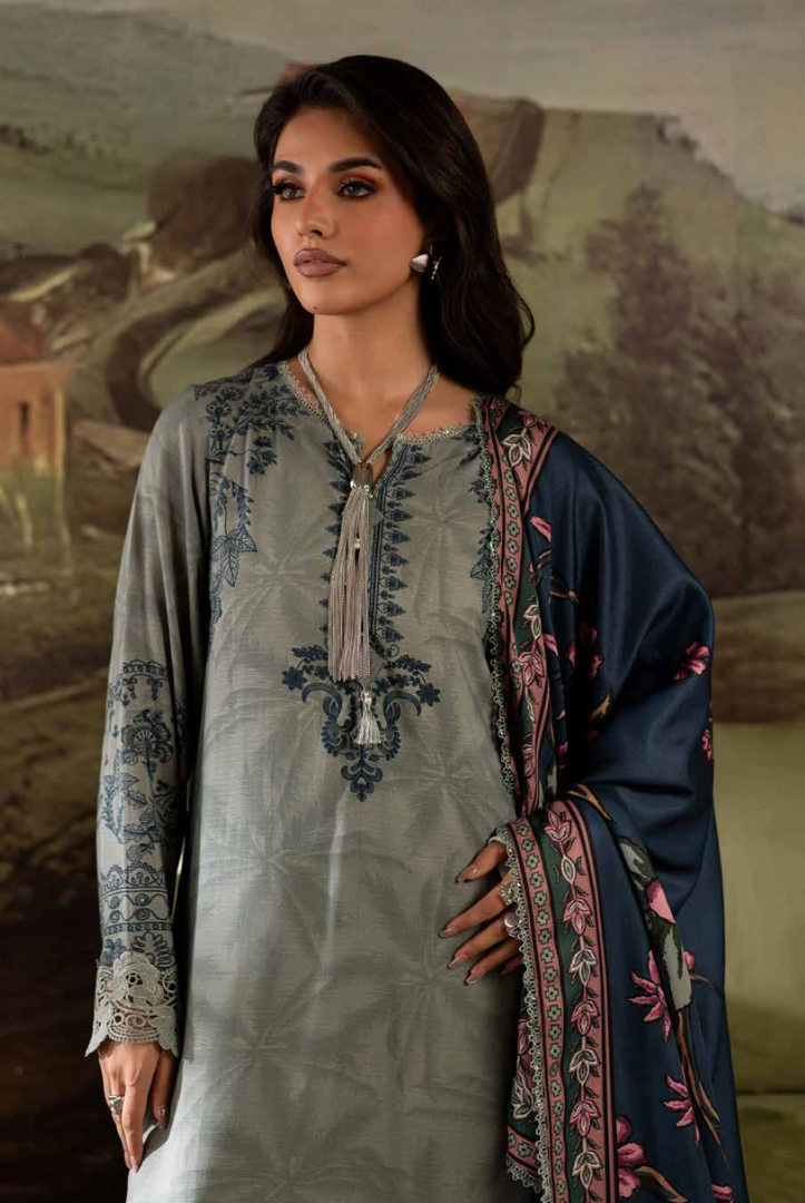 3 Piece Stitched Nureh Signature Printed Linen'25 SP-174