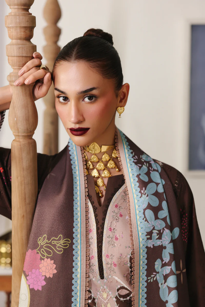 3 Piece Stitched Qalamkar Qprint'25 QW#09 (B) RABELLA