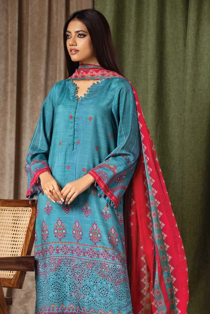 3 Piece Embroidered Chikankari Stitched Suits from Aafreen By Riaz Arts - 02