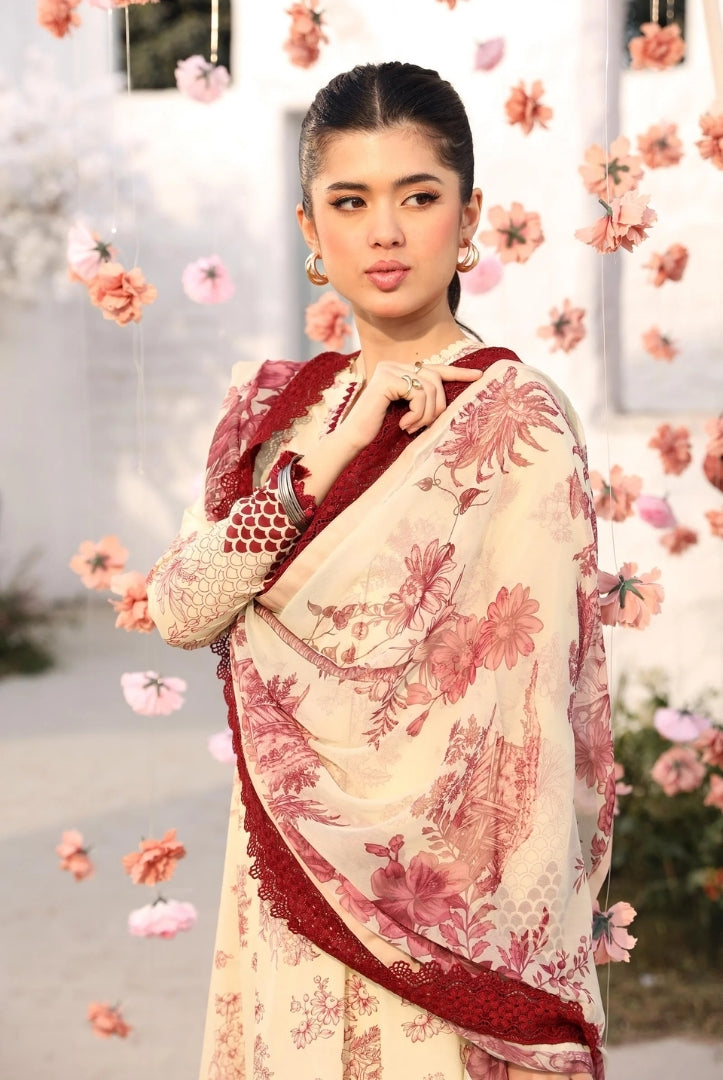 3 Piece Stitched Embroidered Suit From M.Basics By Maria.B Lawn Vol'1 Collection - 19