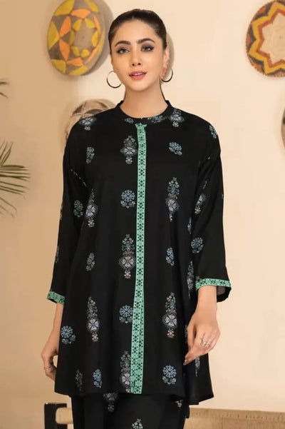 1 Piece Stitched Shirt By Limelight - BLACK