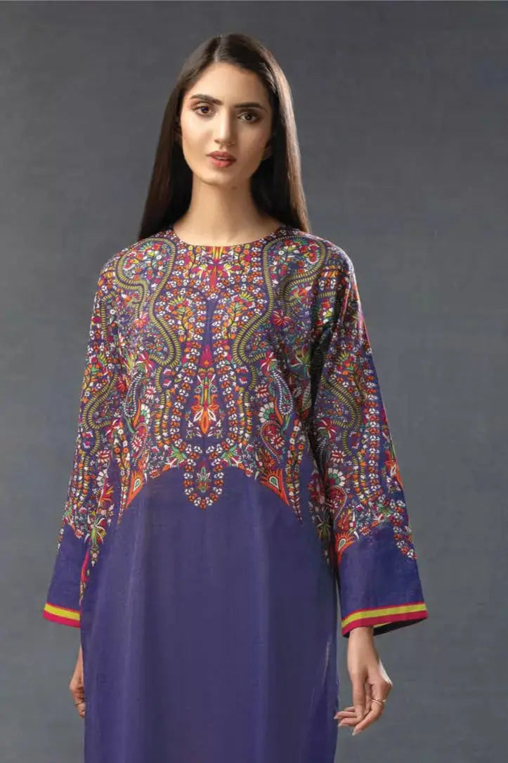 1 Piece Stitched Shirt By Limelight - PURPLE