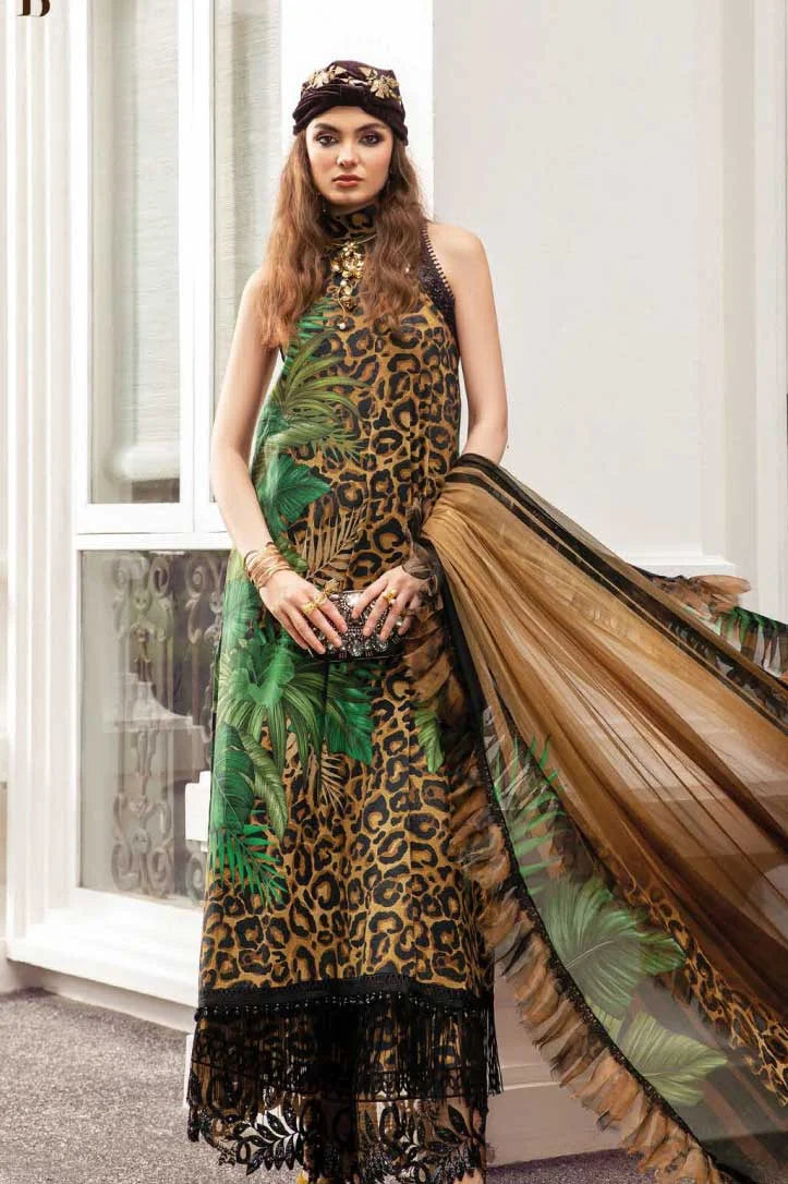 M Prints 3Piece Stitched Suit – 17