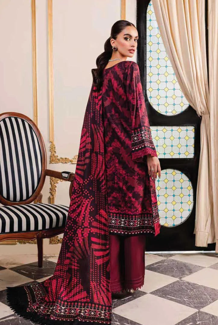 Nureh Signature Prints 3Piece Stitched Suit – 03