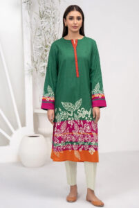 1 Pc Stitched Printed Khaddar Shirt By Limelight Winter Collection - 02