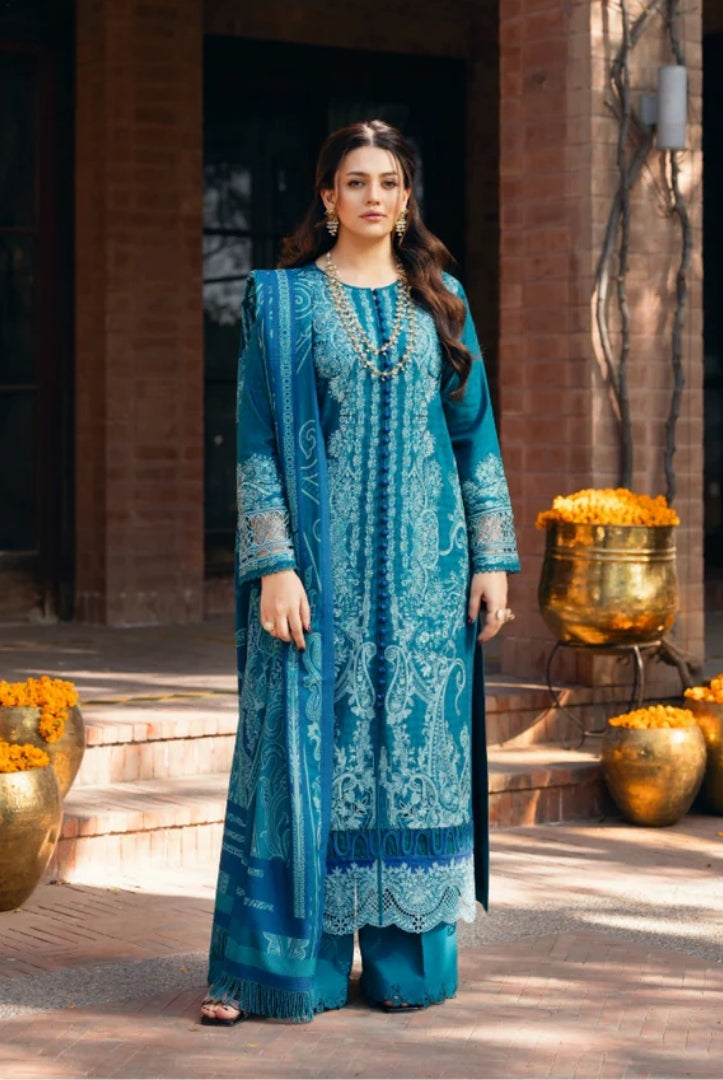 3 Piece Stitched Luxury Winter Suits Collection'24 By Manara - KASHMIRI