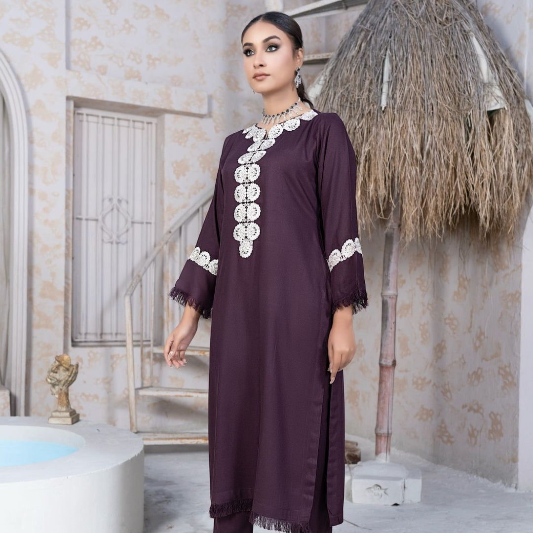 2 Piece Stitched Luxury Embroidered Suits Collection From Iqra By Anarkali - 02
