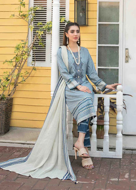 3Piece Stitched Suit By Tawakkal Tehzeeb - 02