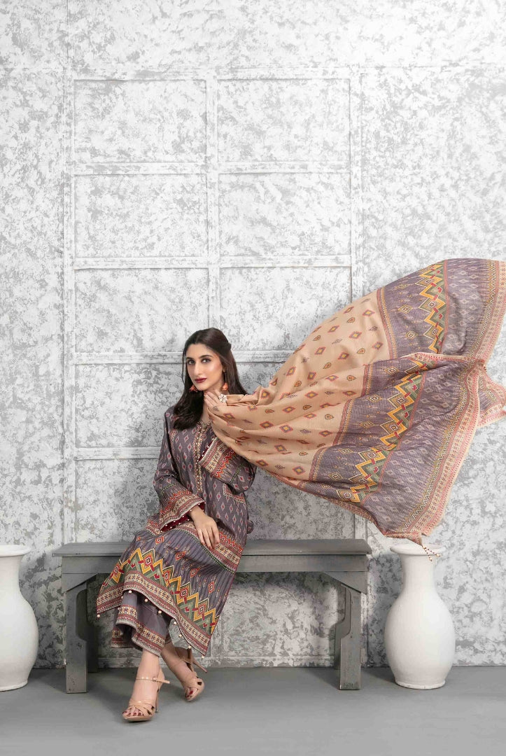 Tawakkal Milan 3 Piece Stitched Suit - 02