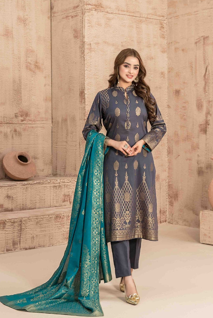 Dardina By Tawakkal 3 Piece Stitched Broshia Banarsi Lawn Suit - 02