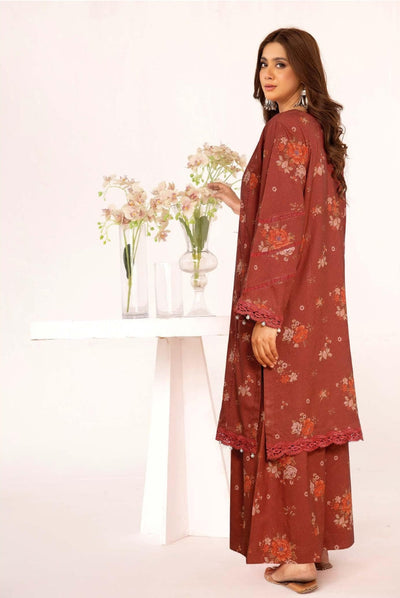 2 Piece Stitched Printed Winter Suits Collection From Inaaya By Johra - 02