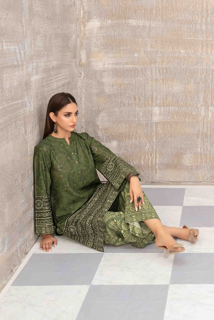 2 Piece Stitched Staple Sigital Print Saliha by Tawakkal Vol-1 - 08