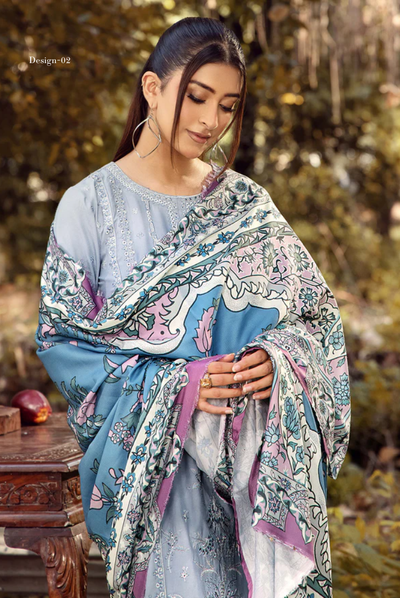 3 Piece Stitched DHANAK RTW Vol-02 BY ADAN'S LIBAS - 7793