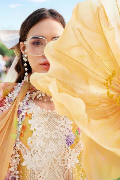 3 Piece Stitched Printed Lawn Suit From Maria.B M.Prints Spring Summer'25 Collection - 02