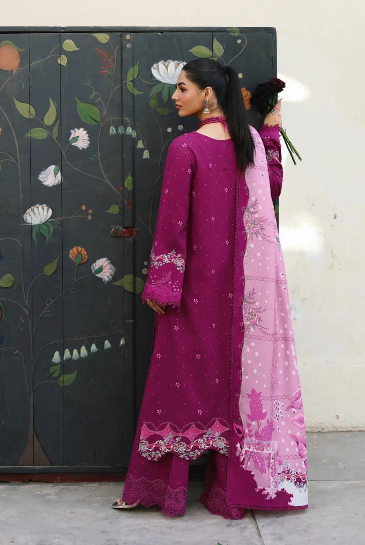 3 Piece Stitched Qalamkar Qprint'25 QW # 01 (B) JORIS