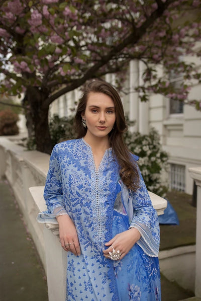 3 Piece Stitched Embroidered Printed Lawn Suit From Sobia Nazir Basics'25 Collection - 02