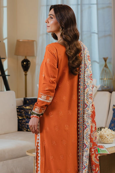 3 Pc Stitched Embroidered Khaddar Winter Collection'24 From Stella By Mahnur - RANGREZ