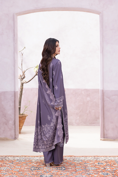 3 Piece Stitched Winter Essentials By LSM Lakhany Embroidered Cashmi Wool LG-IZ-0475-A