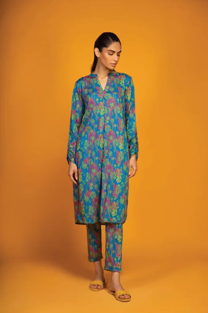 Sahar Print Edit 2 Piece Stitched Suit - 04