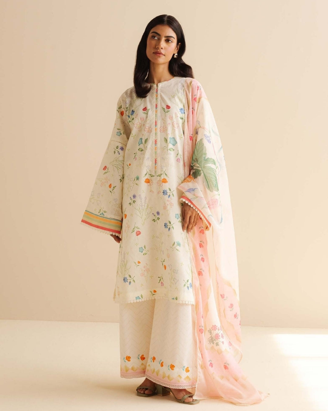 Coco Prints Drop Two By Zara Shahjahan 3 Piece Stitched Suit - 20