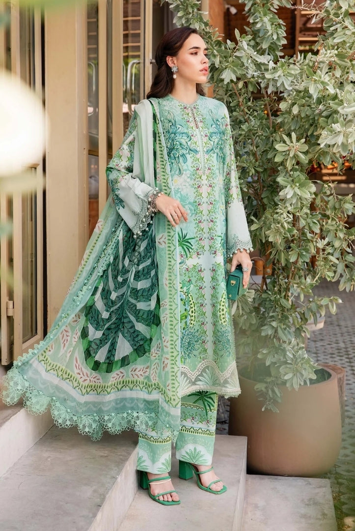 3 Piece Stitched Printed Lawn Suit From Maria.B M.Prints Spring Summer'25 Collection - 20