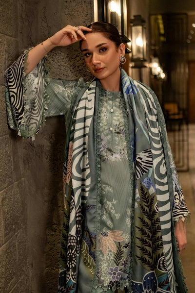 3 Piece Stitched Printed Linen Suit From M.Basics By Maria.B Collection - 20