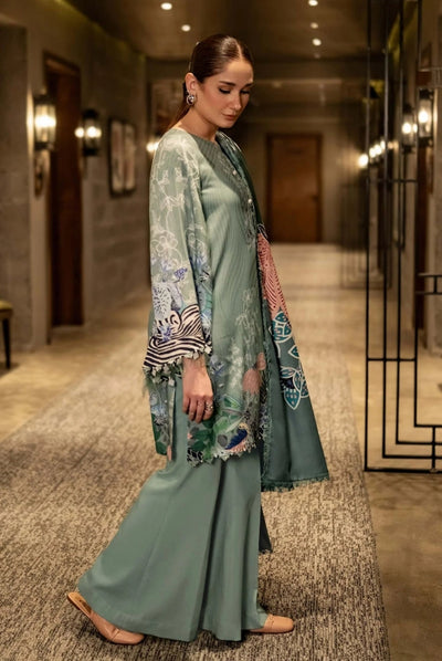 3 Piece Stitched Printed Linen Suit From M.Basics By Maria.B Collection - 20