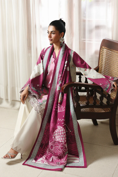 3 Piece Stitched Qalamkar Qprint'25 QW #10 (B) KENNA