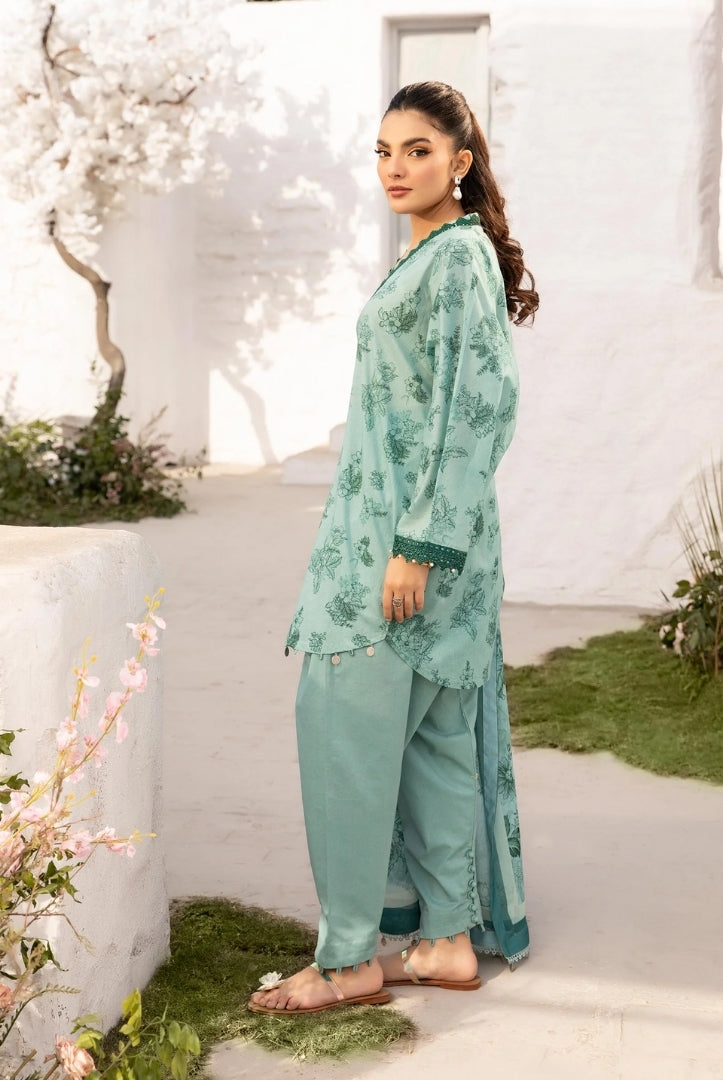 3 Piece Stitched Embroidered Suit From M.Basics By Maria.B Lawn Vol'1 Collection - 21