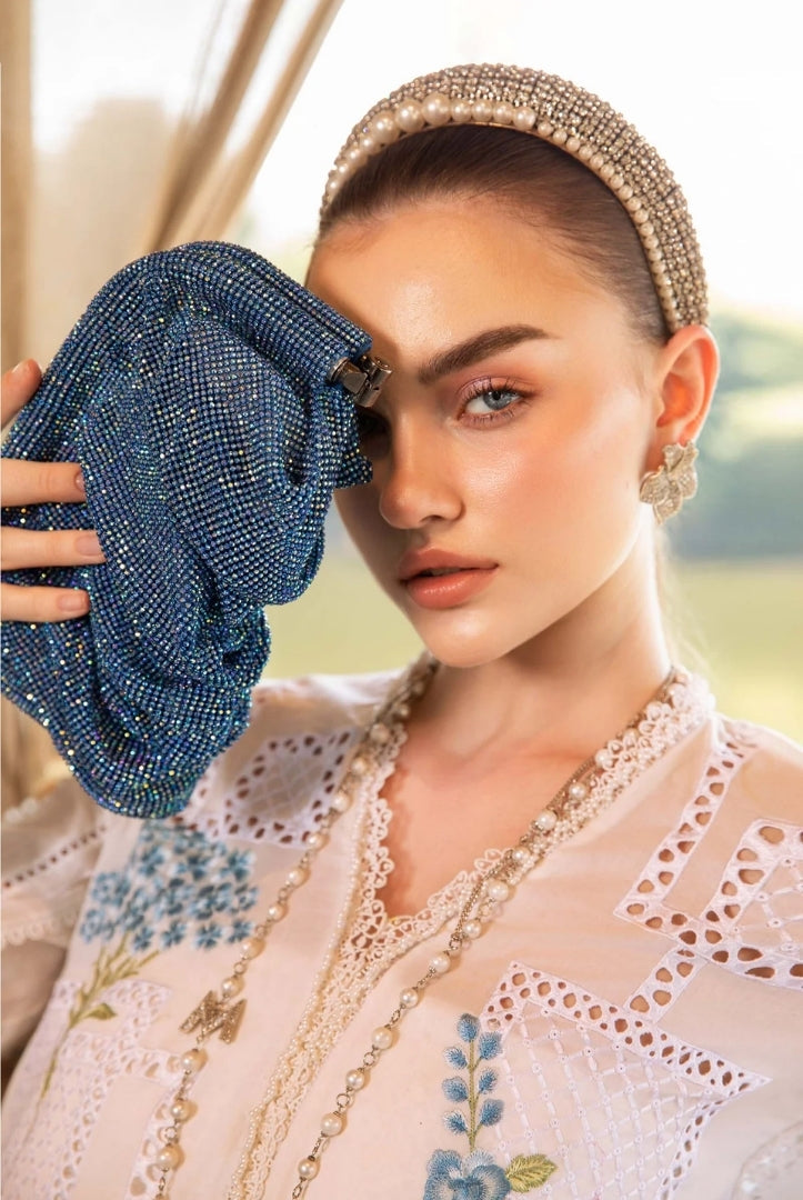 3 Piece Stitched Printed Lawn Suit From Maria.B M.Prints Spring Summer'25 Collection - 22