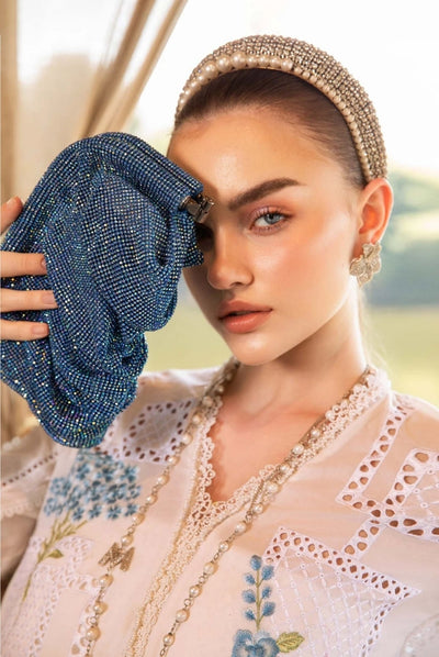 3 Piece Stitched Printed Lawn Suit From Maria.B M.Prints Spring Summer'25 Collection - 22