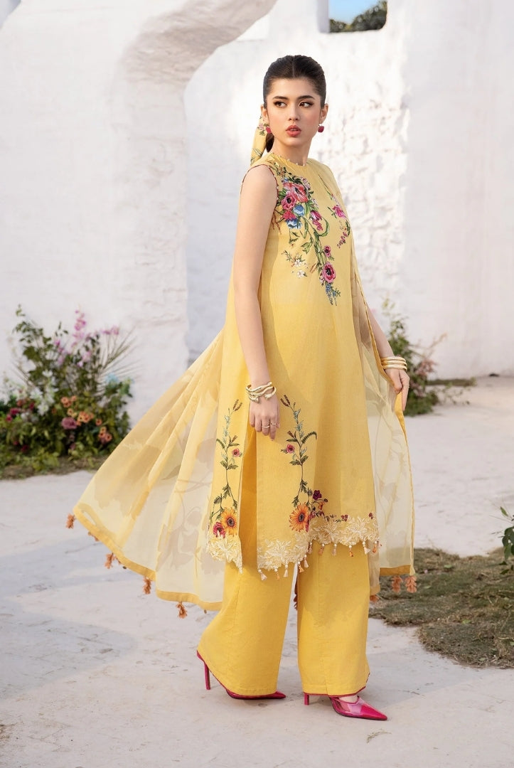 3 Piece Stitched Embroidered Suit From M.Basics By Maria.B Lawn Vol'1 Collection - 22
