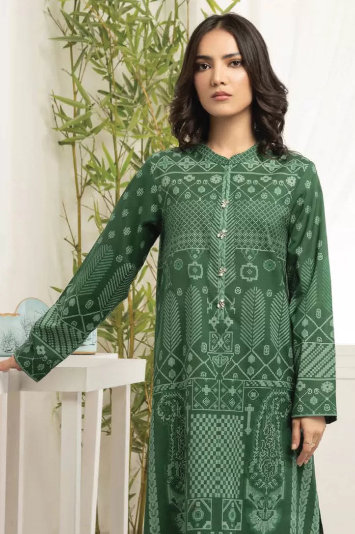 1 Piece Stitched Shirt By Limelight - GREEN