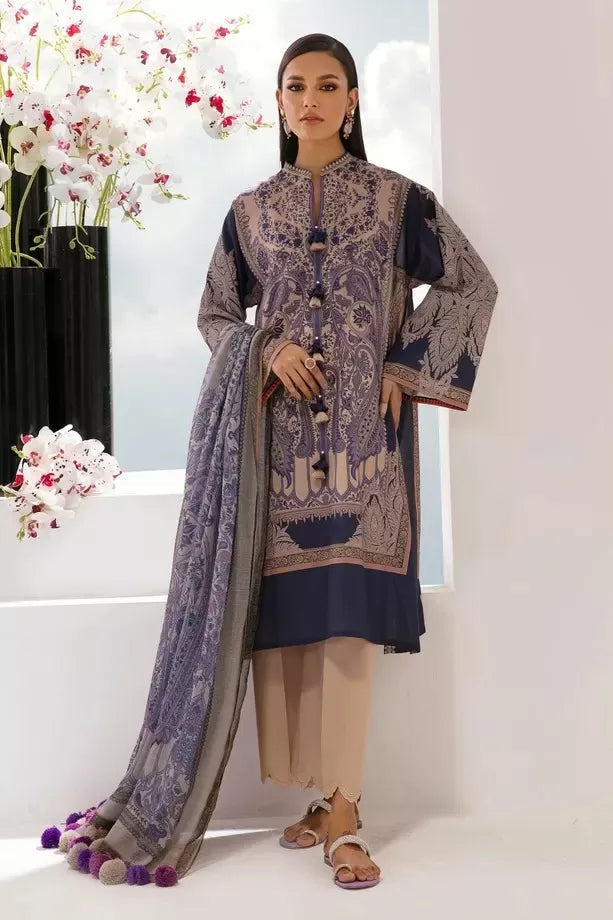 3 Piece Stitched Suit By Sana Safinaz Mahay - 12